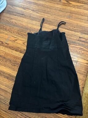 Zara Black Spaghetti Strap Mini Dress